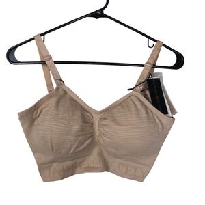 NEW Kindred Braverly Womens Sublime Hands-Free Pumping & Nursing Bra M Beige